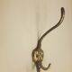 Vintage brass wall coat rack