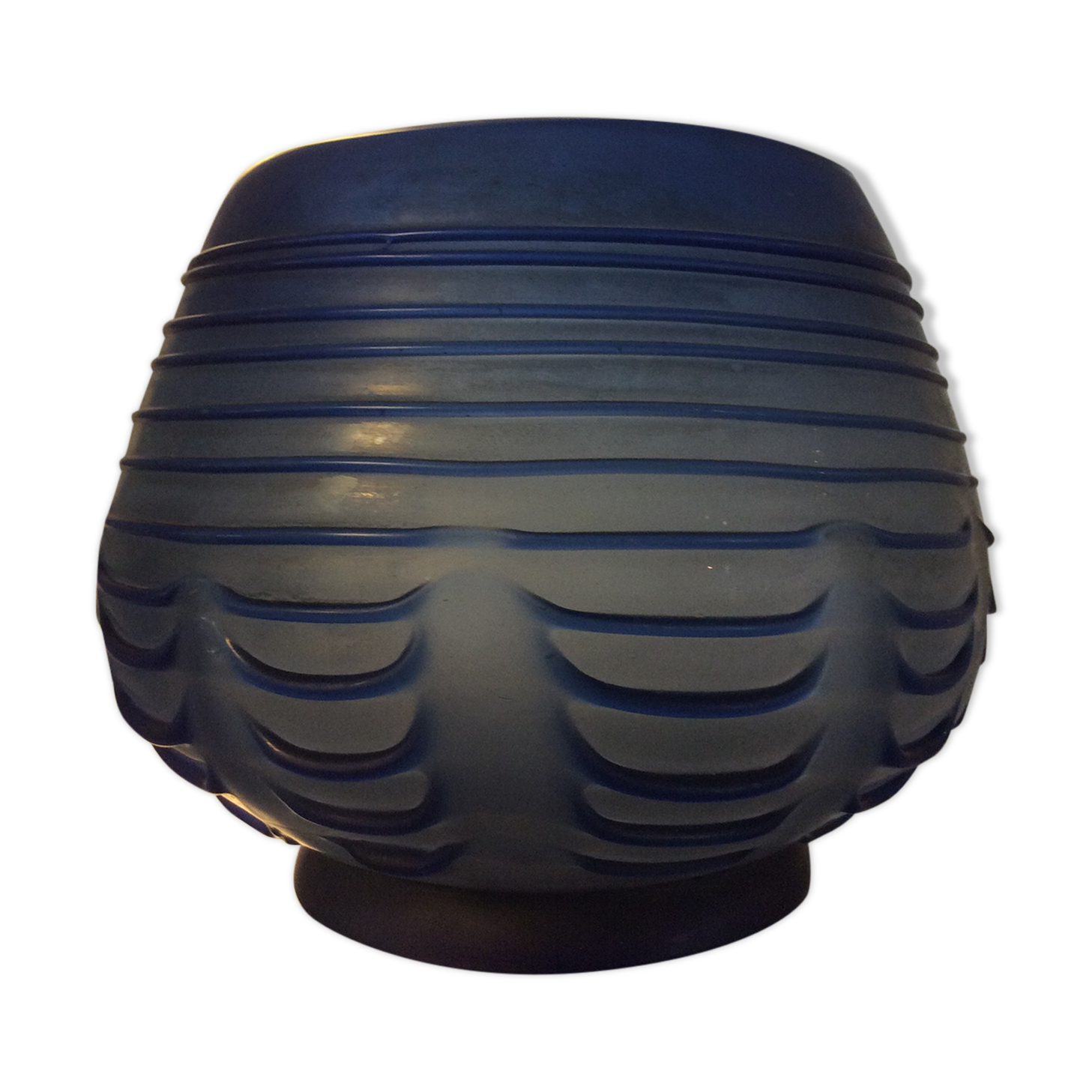 Vintage ball vase in glass paste