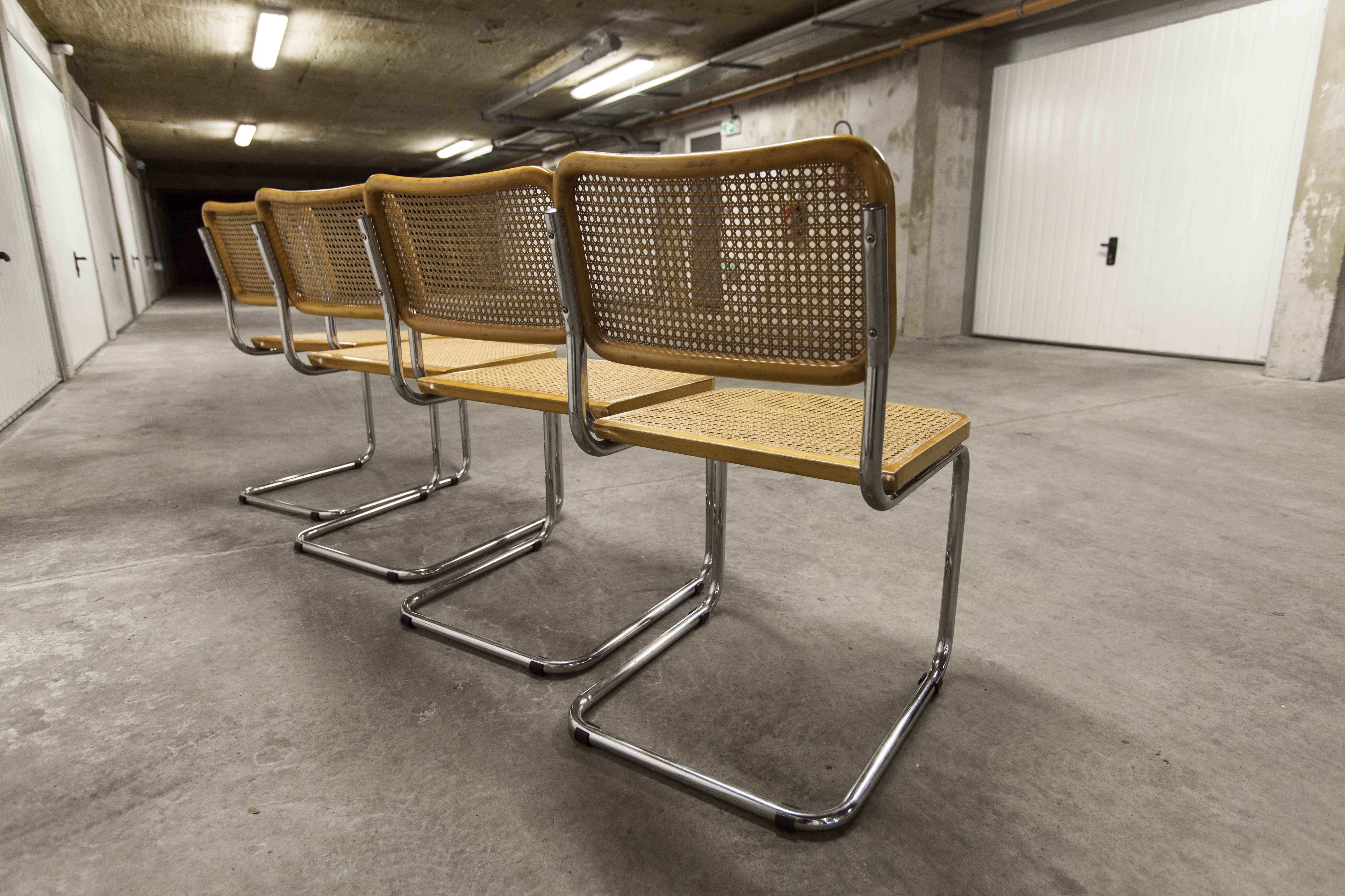 4 Breuer B32 chairs made in italy