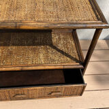 Meuble d’appoint en rotin