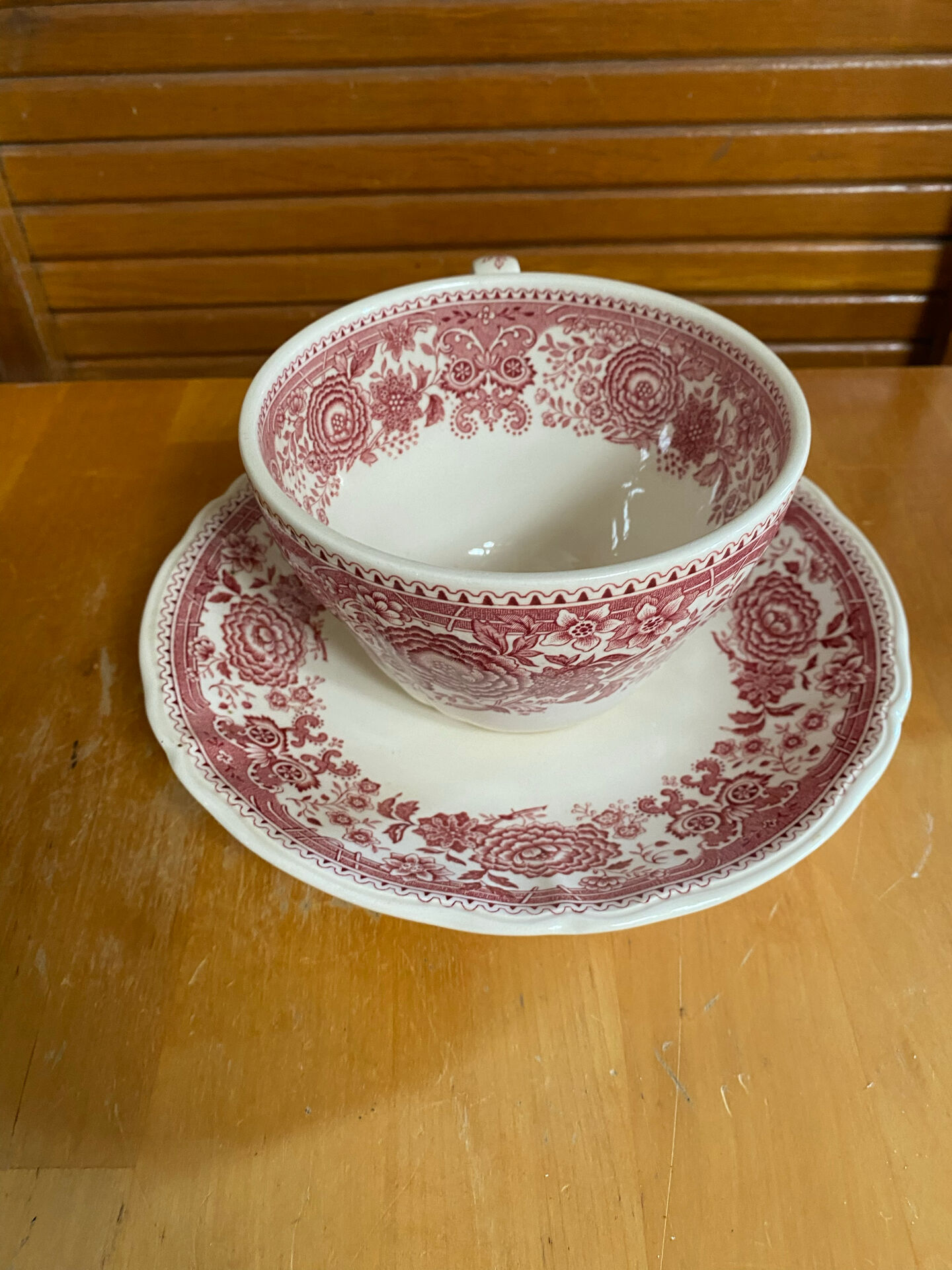 Cup + saucer antique villeroy & boch burgenland model ceramic