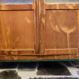 Armoire d'école vitrée, années 50