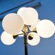 Lampadaire allemand en laiton de style Space Age du milieu du siècle par Kaiser Leuchten, années 1960
