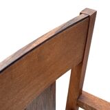 Set of four Art Deco chairs oak Amsterdam School Design 30's