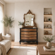 Dresser with mirror