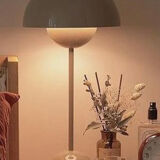 Scandinavian vintage white lamp
