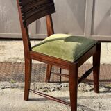 6 chaises Art Déco françaises numérotées, 1940