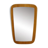 Miroir en teck découpe " Tonneau " 38 x 60 cm