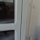 Vintage Parisian wardrobe, glass sublimated in verdigris