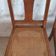Set of 2 vintage art deco cans chairs.