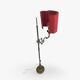 antique Art Nouveau floor lamp