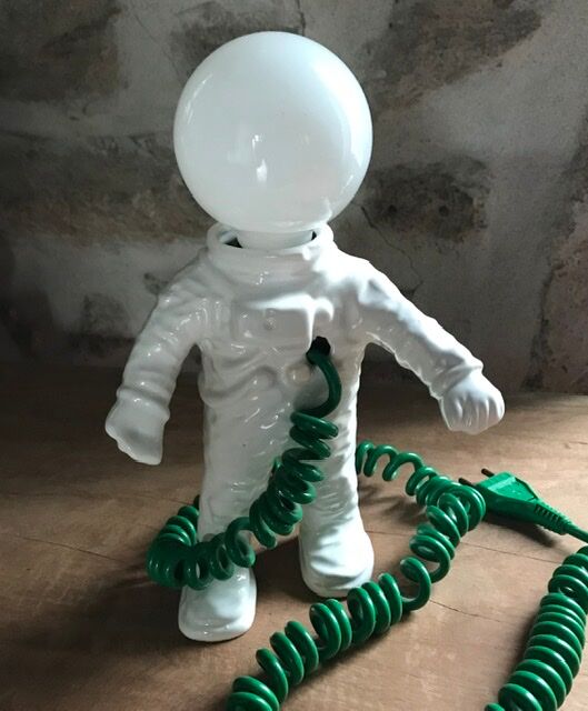 JC Peiré Ceramic Cosmonaut Lamp