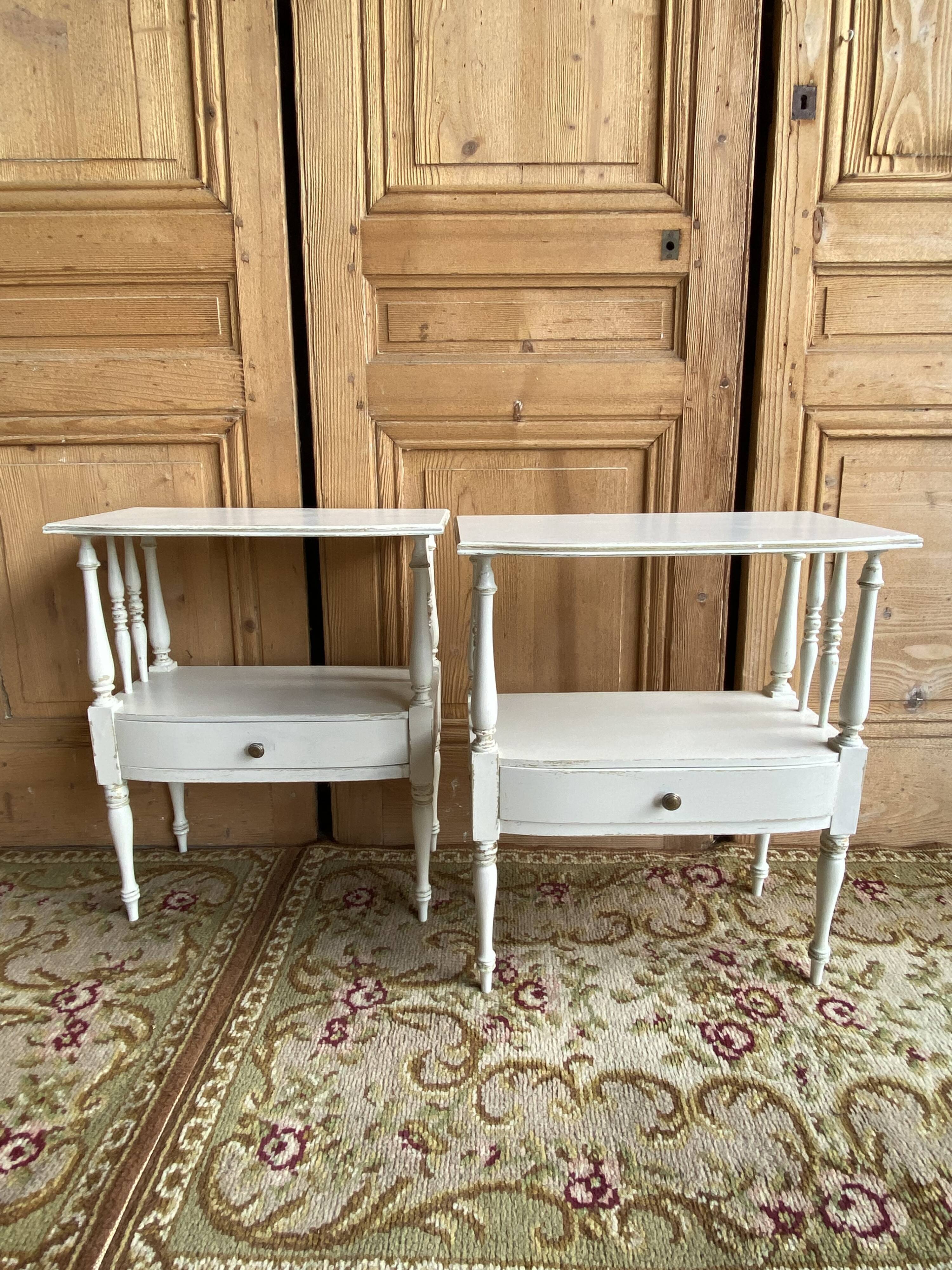 Pair bedside tables