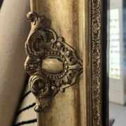 Rectangular mirror from the Empire period, mercury glass 18th century