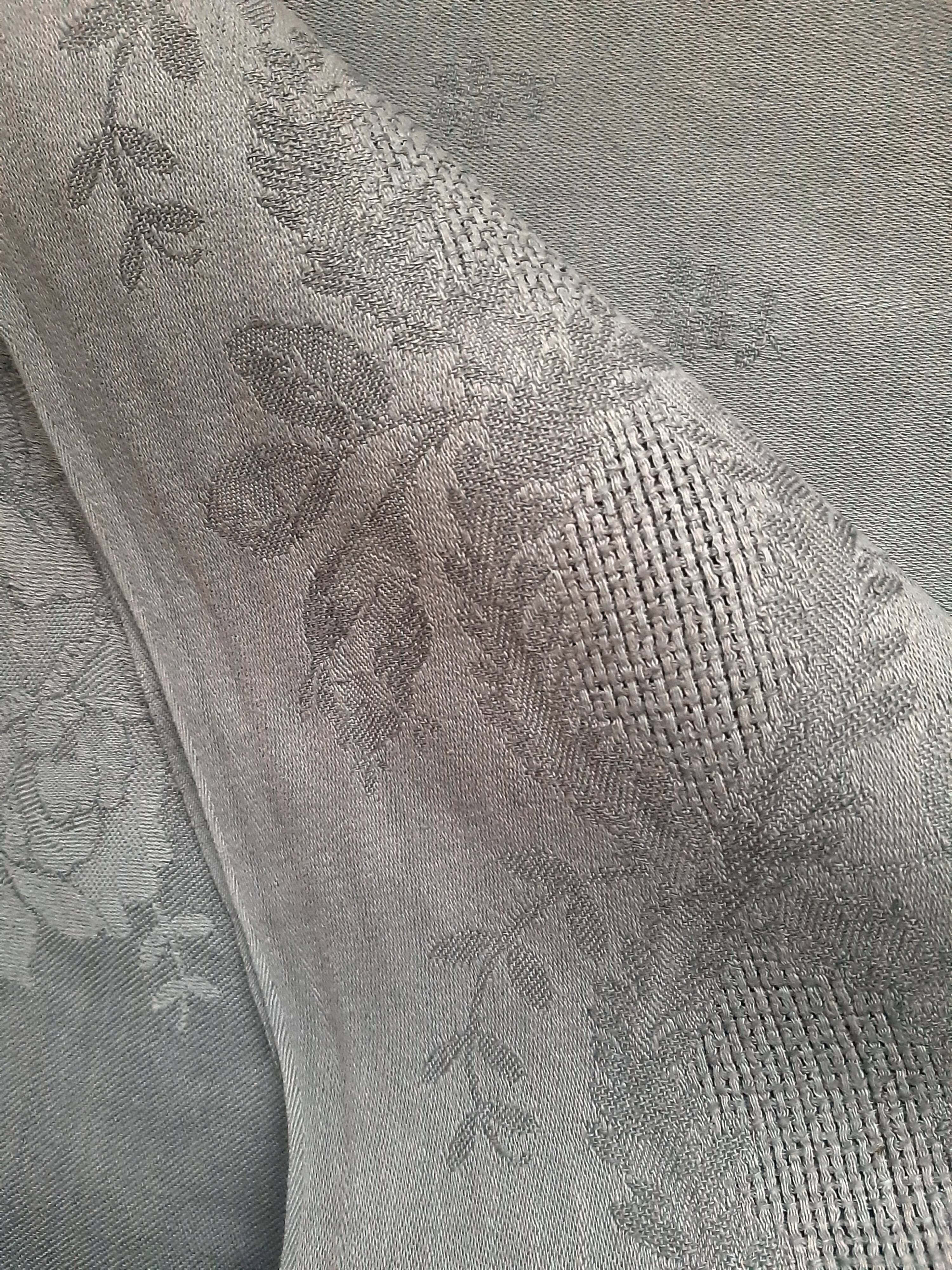 Damask linen tablecloth