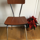 Brown formica chairs