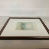 Watercolor of landscape signed