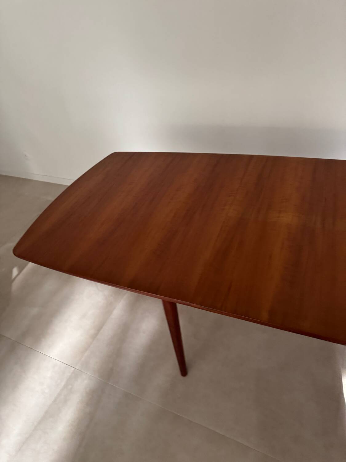 Vintage teak Scandinavian extendable dining table