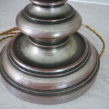 Old turned wooden lamp foot
