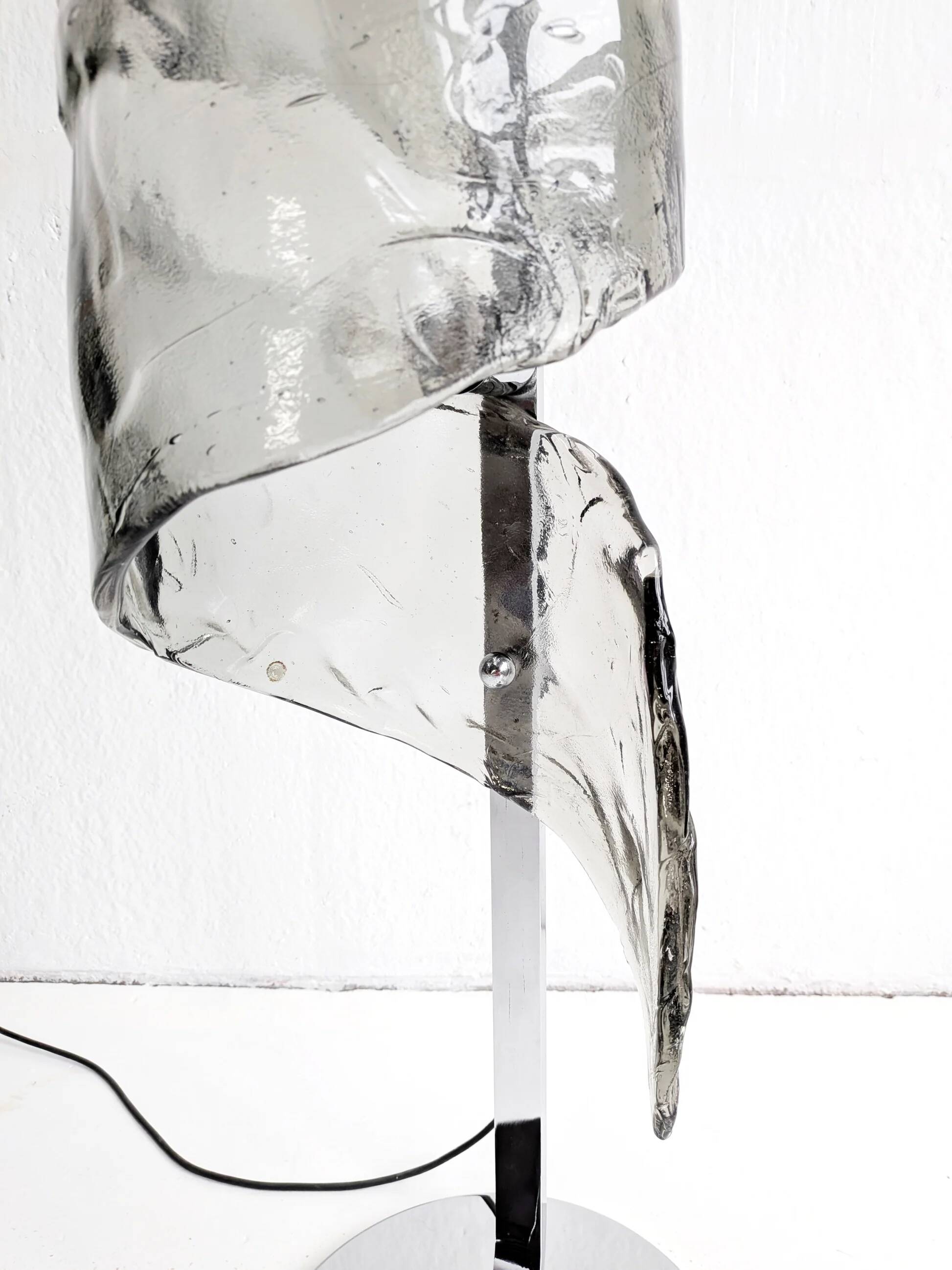 Muranoglass floor lamp 'Spiral' by Mazzega 1970s
