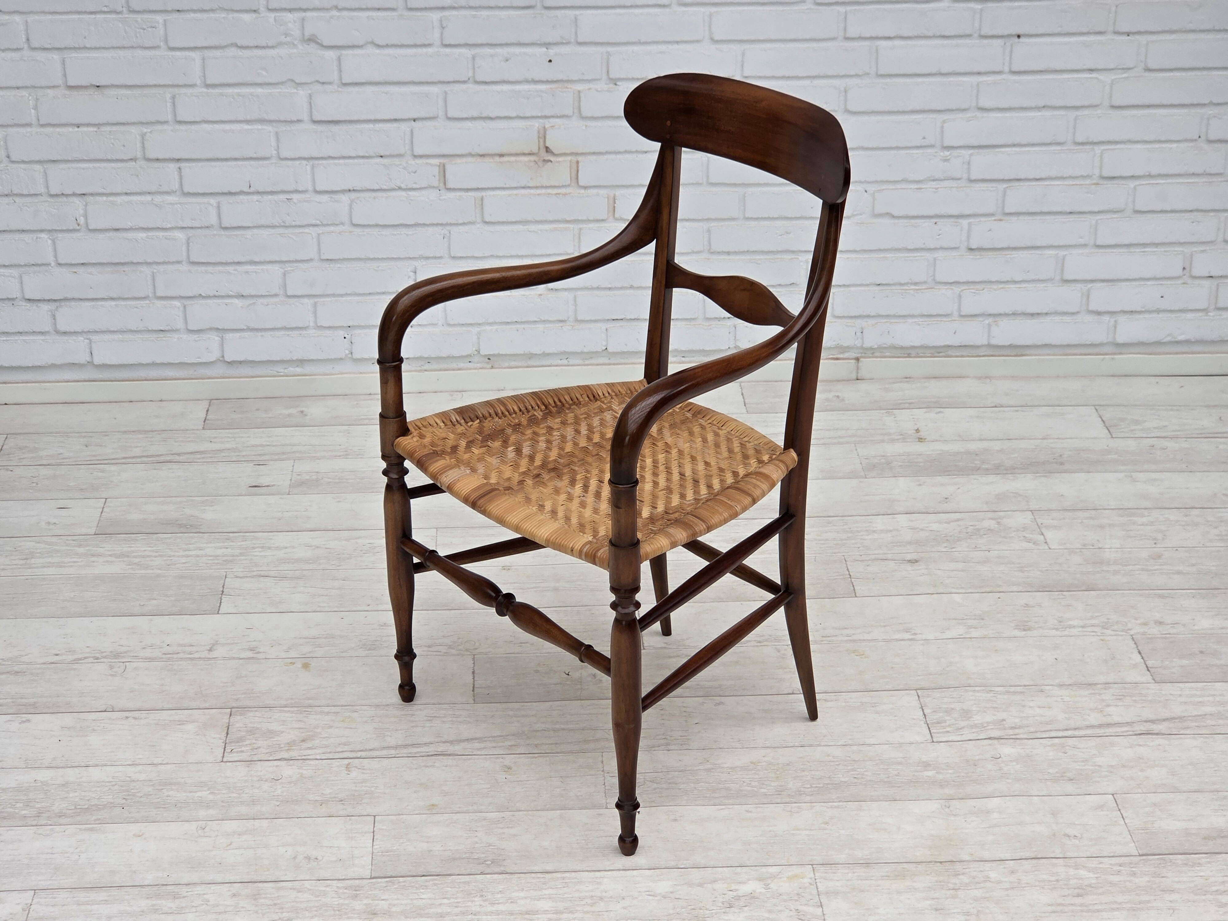 1970s, Italian design by Fratelli Levaggi, 2 armchairs, model "Campanino".