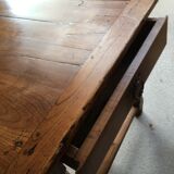 19th-century cherry farm table