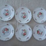 18 plates ronsard, flowers Arcopal 6 x plate hollow dessert