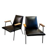 Pair of “Robert” armchairs by Pierre Guariche for Meurop 1962