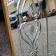 Venetian mirror art deco brasserie bistro in eglomised glass