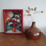 Oil painting bouquet of flowers