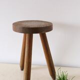 Farm tripod stool, rustic, vintage