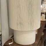 White Stone Table Lamp