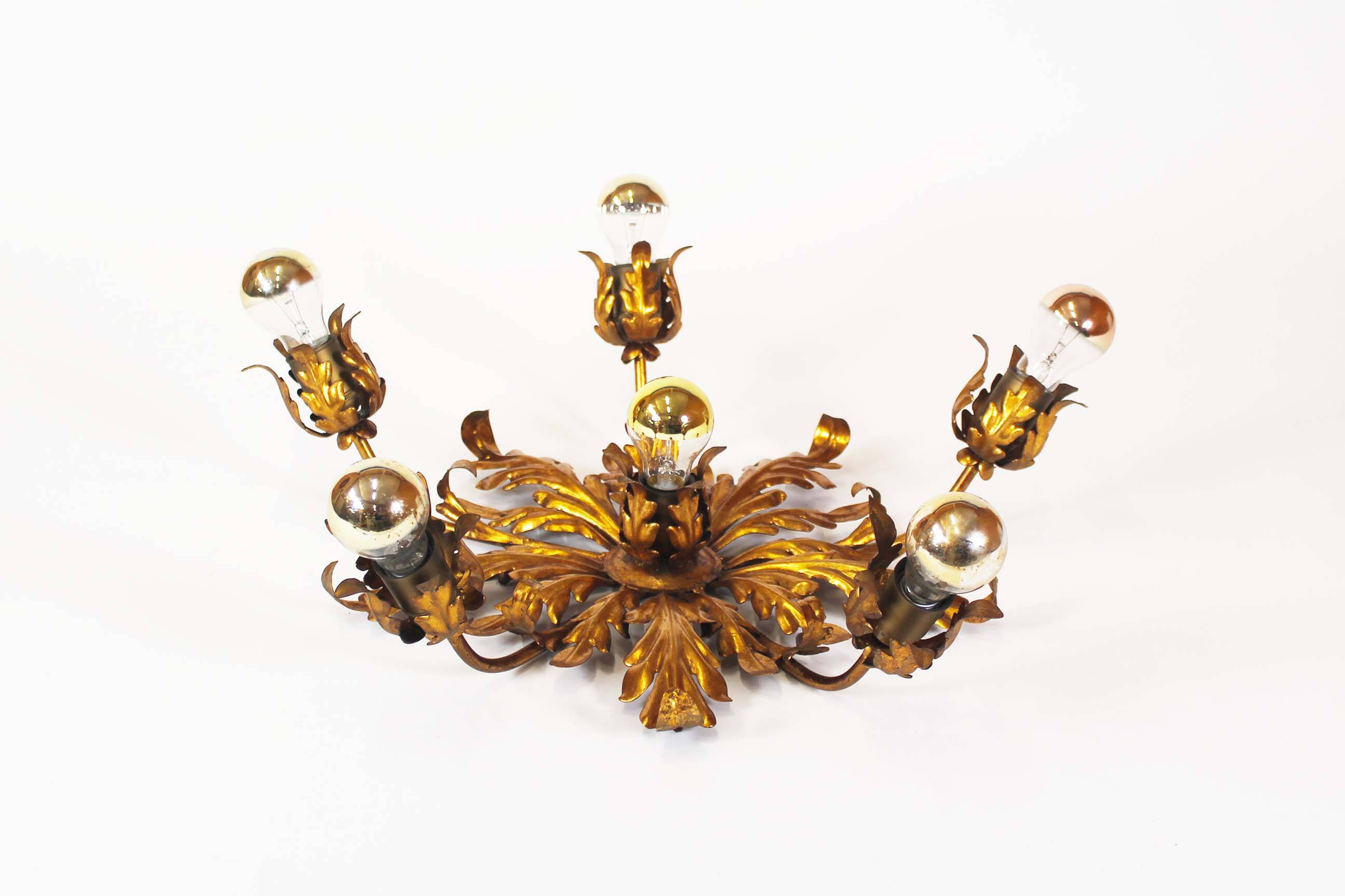 Large Spanish florentine ceiling or wall ligh