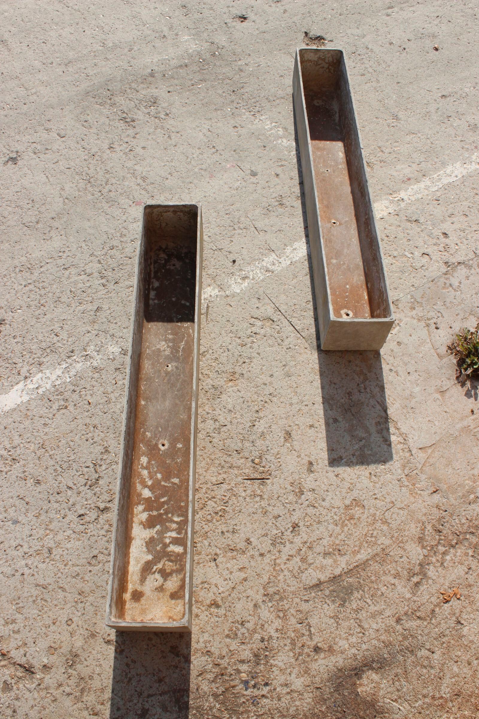 Pair of planters in eternit, switzerland 1970s