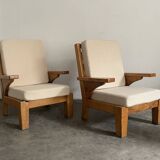 Paire de fauteuils vintage