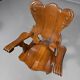 4 x large oak claw armchairs 1960s