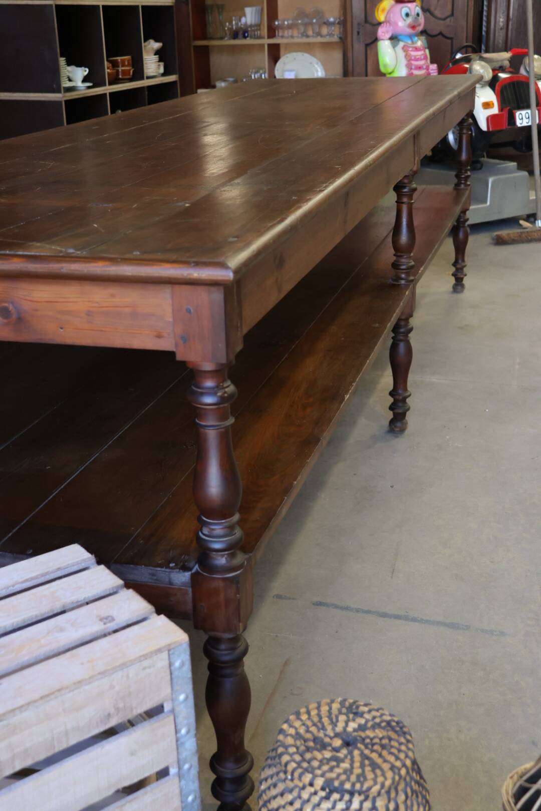 Oak draper's table