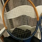 Pair of vintage badminton rackets