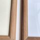 Duo cadres en pin, vitres recentes