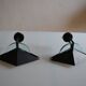Pair of postmodernist wall sconces, 1980