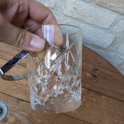 Seau à glaçons en cristal de Sèvres signé