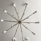 White chandelier ERIC brand JLC