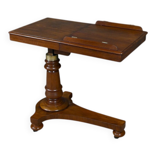 Table de lecture en acajou, époque victorienne, Angleterre – milieu XIXe