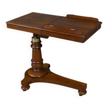 Mahogany reading table, Victorian era, England – mid-19th century.