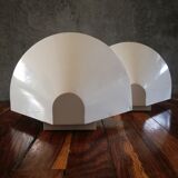 Half moon appliques in lase metal