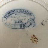 Plate in earthenware Vermont and Blanchet Paris
