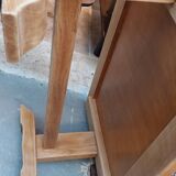 Wood and ceramic coffee table