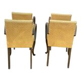 Set of 4 bridge armchairs
