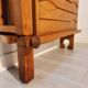 Swivel bar cabinet in oak Guillerme and Chambron for Notre Maison 1970