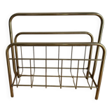 Vintage gold magazine rack